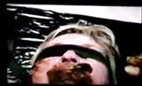 Creamy poop on her face