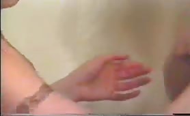 Smearing poop with her ass
