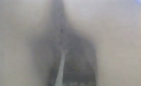MILF shitting and pissing in thong
