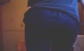 Shit in her black panties
