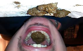 Boyfriend eating her scat