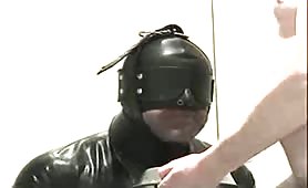 Feeding his slave