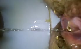 Long green poop
