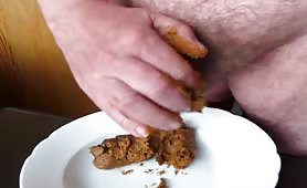 Jerking off with scat
