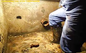Eating shit in a septic tank