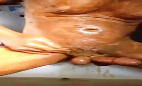 Jerking off with scat