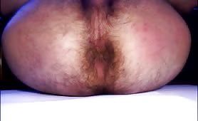 Soft poop from hairy ass