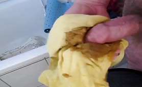 Jerking off with shit
