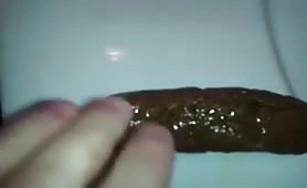 Cum on a pile of shit