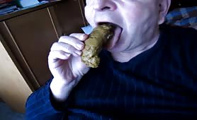 Sucking a big shit