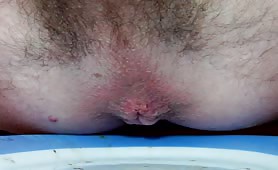 Hard turd in close up
