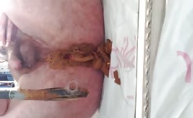 Shit in front of a mirror