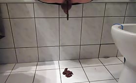 Pile of creamy shit on the floor