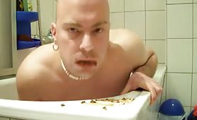 Shit pig in the shower