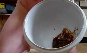 Jerking off hard with scat sexy