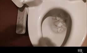 Hot girl pooping and peeing