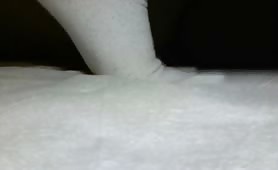 Messy poop on a white sheet