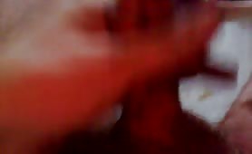 Masturbating with crap on a chair