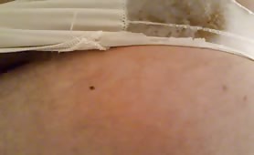 Shit in white panties