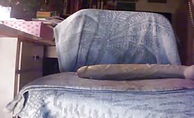 Huge dildo in the ass