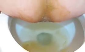 Enema in the toilet