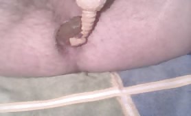 Shit on a dildo