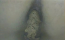 Sexy girl on public toilet