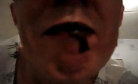 He eats a lot of crap