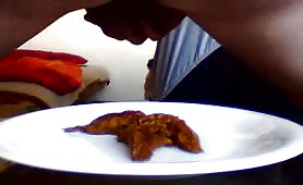 Eating fresh shit