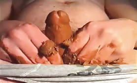 Masturbating with crap
