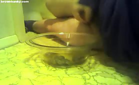 Gay masturbating to his shit
