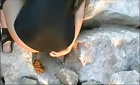 Shit on the rocks