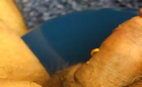 Worm crawls in his dirty cock