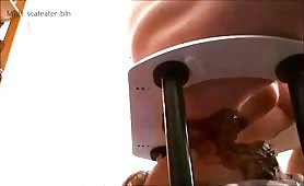 Feeding from his shit