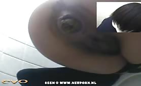Very Big Shit in the toilet