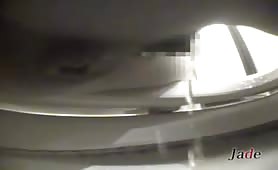 Japanese girl forces diarrhea shit to come out ending with a bi