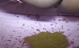 Girl makes a big shit explosion