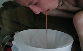 Beautiful Woman Puking