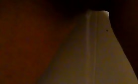 Girl Peeing on the wall