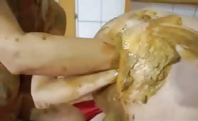 dirty anal fisting with lots of shit