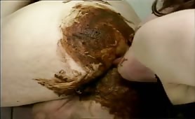 licking the shit from the ass and sucking off his cock