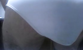 Guy panty pooping in the kitchen shitting in his panties