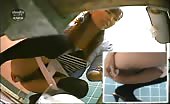 Stuck up bitch pooping in public bathroom