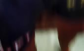 Rubbing poop on her pussy while masturbating