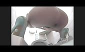 Sexy girl pooping on hidden cam bowl