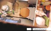 Sexy college girl caught pooping 