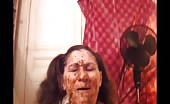 Sexy babe playing with her fresh shit