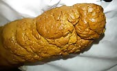 Mature man teasing us with his massive turd