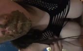 Forced to eat poop from a plate while getting fucked