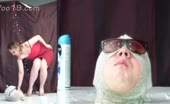 Shitting a lot on slave's face
